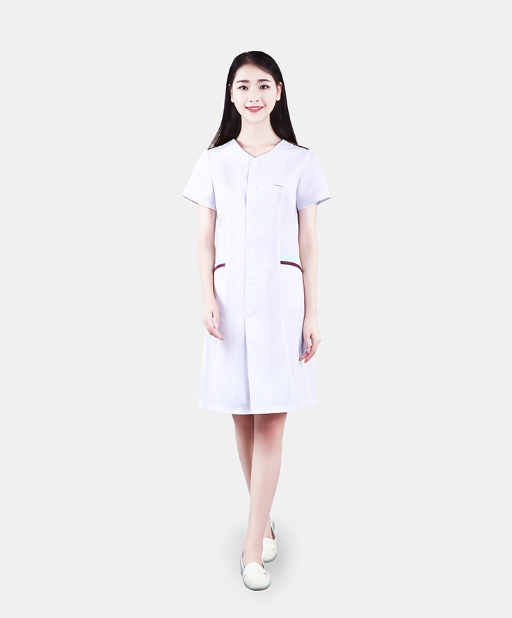 短袖长装护士服