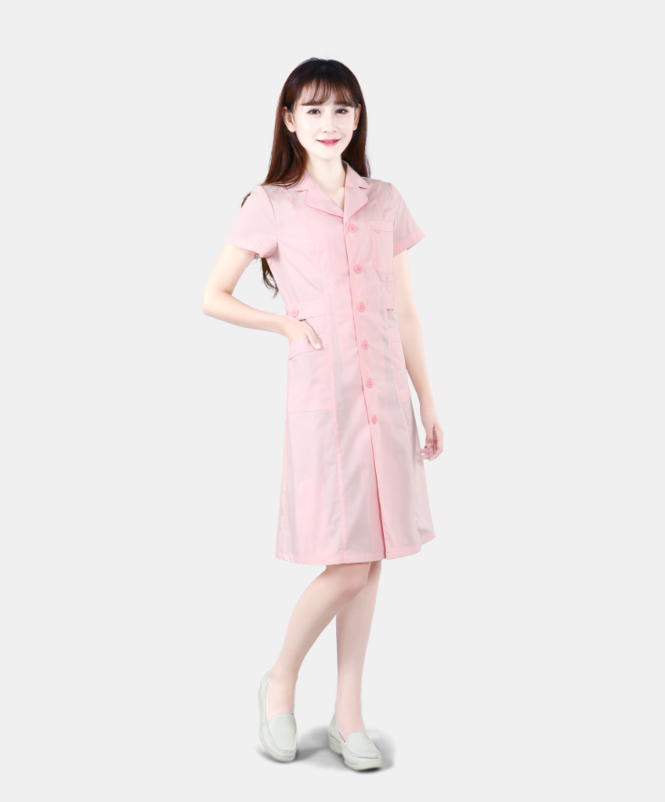 短袖长装护士服